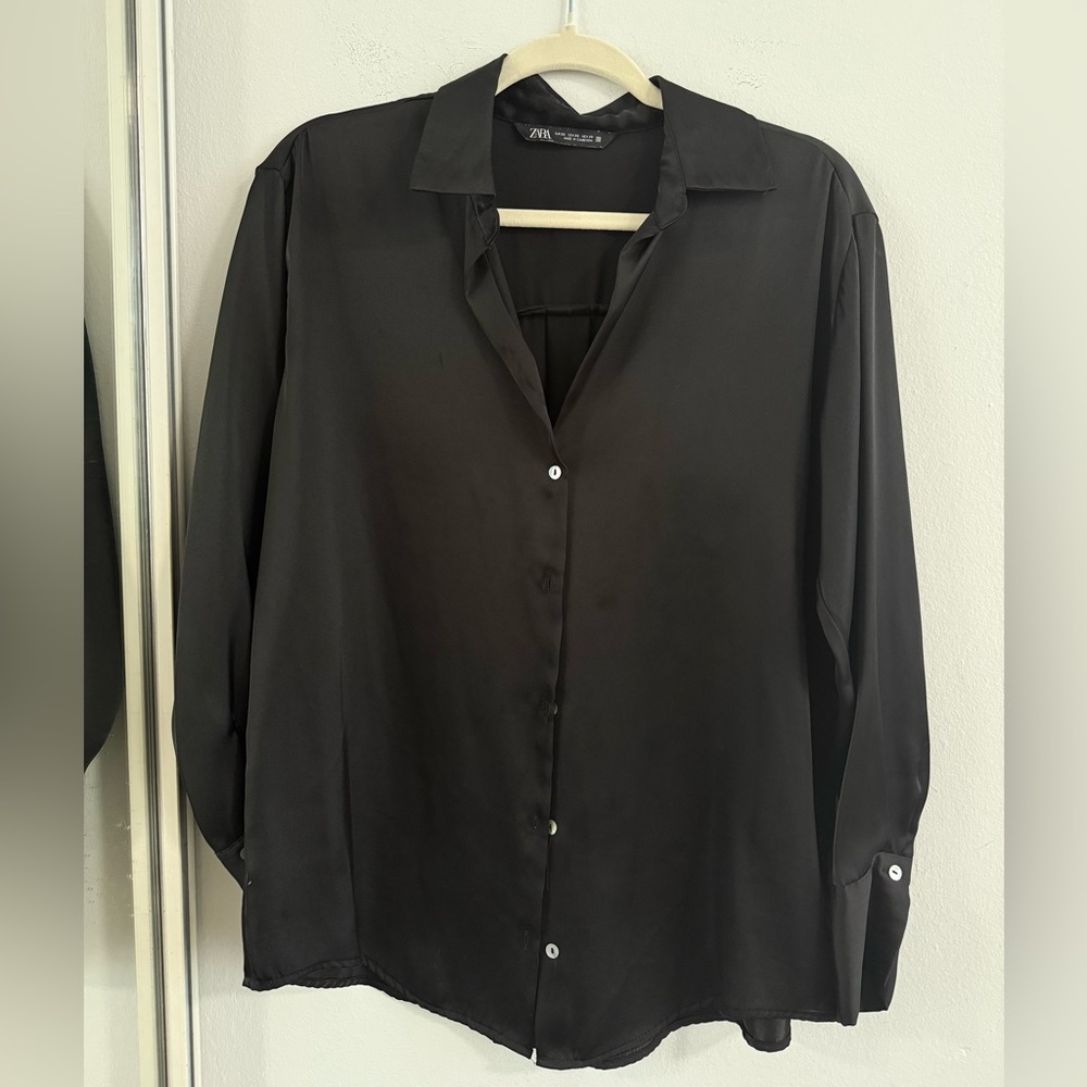 Zara Classic Black Blouse